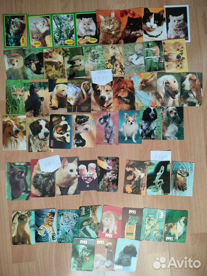 Календарики СССР и РФ