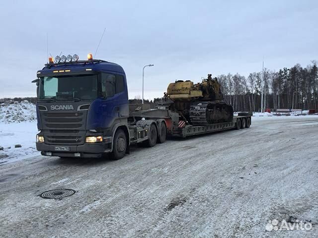 Грузоперевозки тралом негабаритных грузов