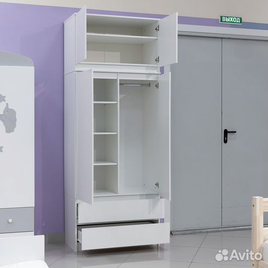 Шкаф с антресолью