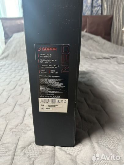 Игровой ноутбук ardor gaming neo 17.3 новый