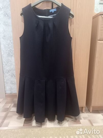 Школьный сарафан синий