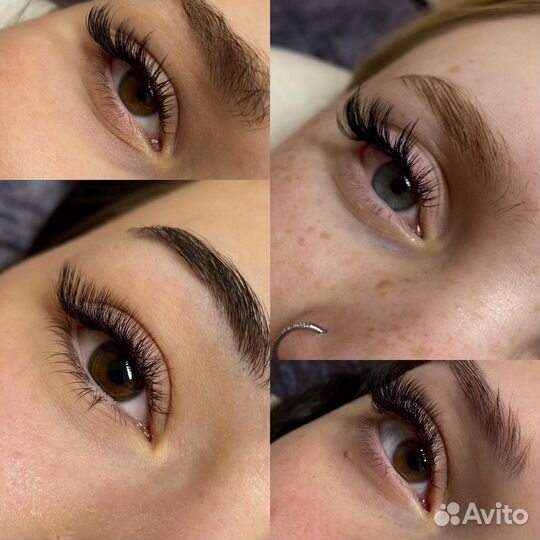 Наращивание ресниц / Оформление бровей