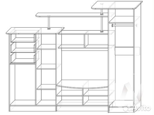 Новая гостиная Мадера 2484 мм