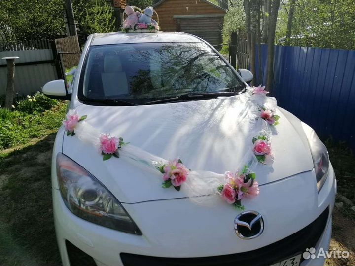 Свадебные украшения на машину