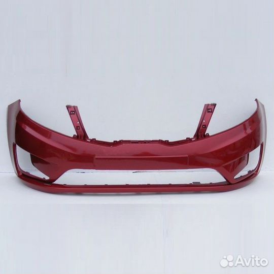 Бампер kia Rio 3 цвет Красный гранат 11-14