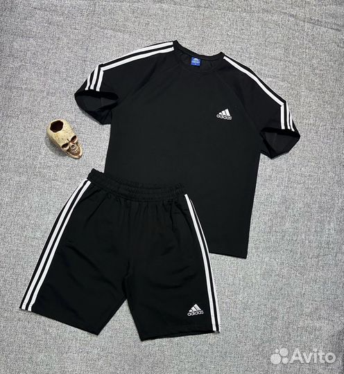 Летний костюм футболка и шорты Adidas от 46 до 56