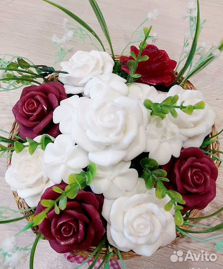 Букет из мыла ручная работа подарок на выпускной