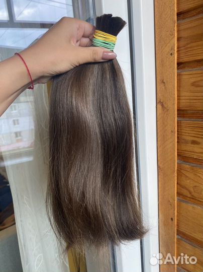 40 см, 100 гр натуральные волосы для наращивания