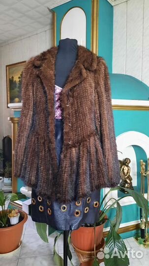 Пиджак-шубка Норка Цвет Соболь 1 экземпляр р48-52