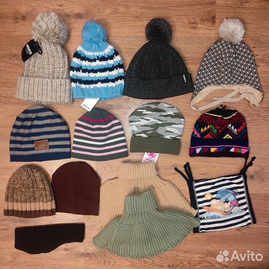 Шапки осень, зима. Шарфы, манишки. Новое и б/у