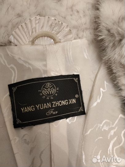 Жилет женский удлиненный из вязанной норки