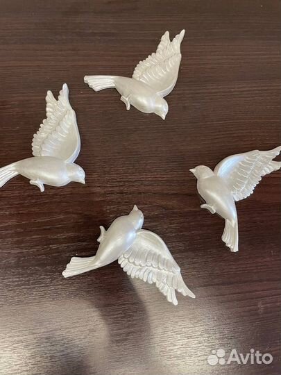 Птички из гипса