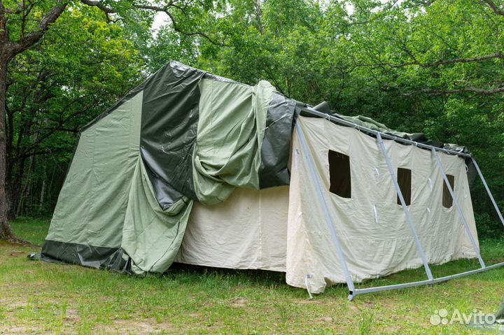 Полевая палатка армейская на 30 мест