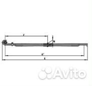Рессора передняя малолистовая (3 листа L1960мм) с