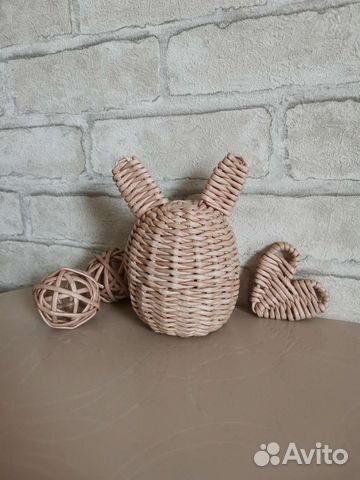 Шкатулка плетёная в форме животного