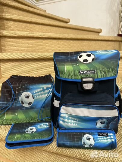 Ранец школьный для мальчика herlitz с наполнением