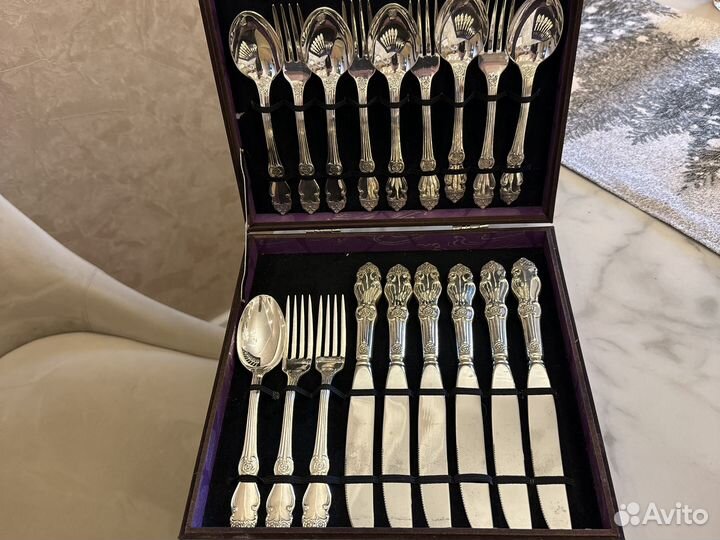 Набор столовых приборов мельхиор СССР