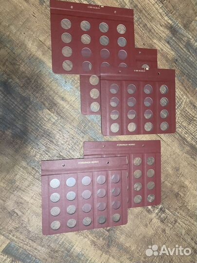 Листы для монет