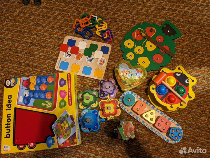 Игрушки пакетом, много (1-3 года)