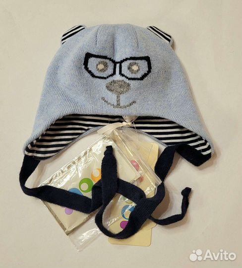 Шапка для мальчика зимняя шерстяная chobi 38-40