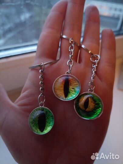 Брелок кошачий глаз