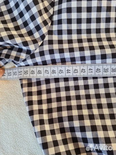 Италия Tezenis 50 Хлопковое платье в клетку