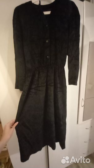 Бархатное платье-костюм