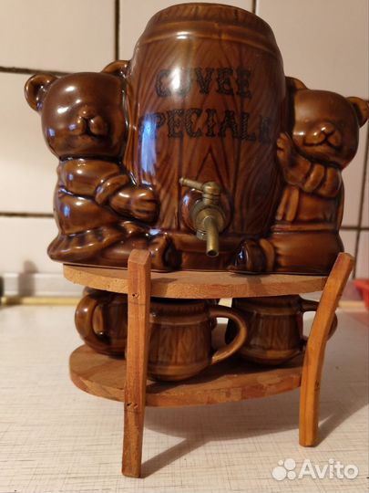 Штоф СССР, медвежата у бочонка