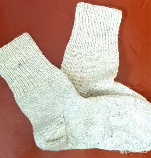 Шерстяные носки ручной работы
