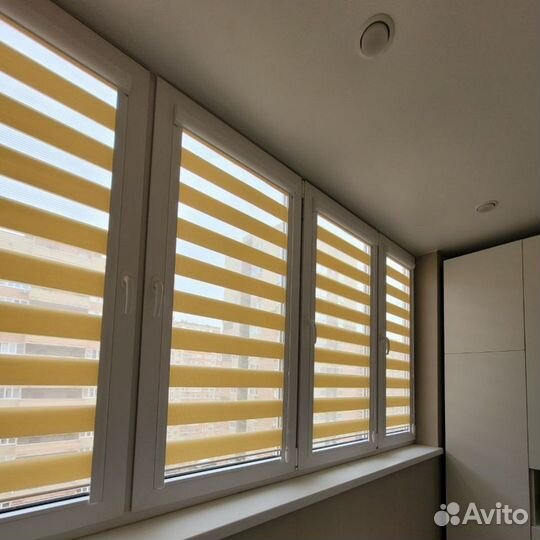 Рулонные шторы день и ночь на заказ