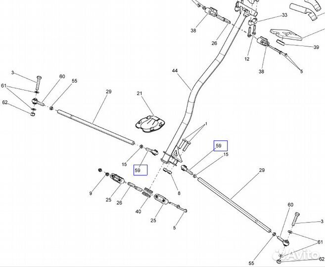 Рулевой наконечник снегохода BRP SM-08401 SM-08402