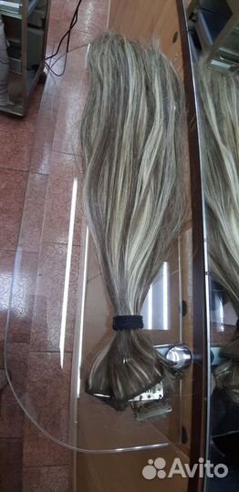 Волосы на заколках искусственные