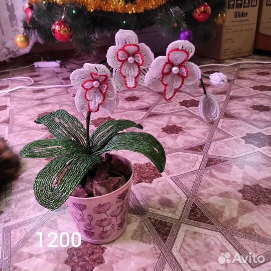 Орхидеи из бисера