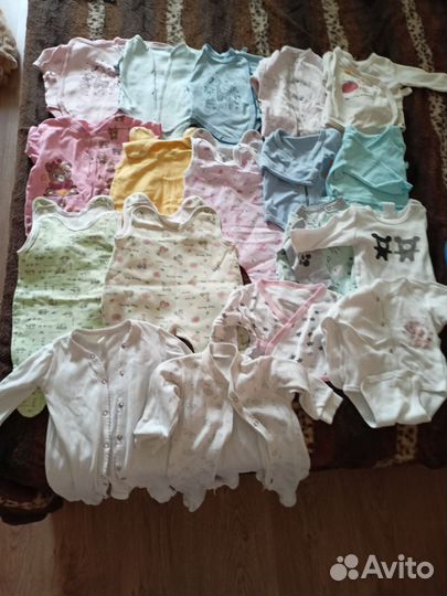 Одежда для девочки пакетом слипы 56 64