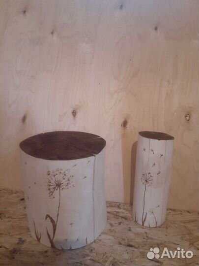 Пень интерьерный дизайнерский