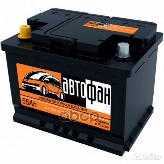 Акб 6ст55 55Ah 420A + прямая 242x175x190 14.3