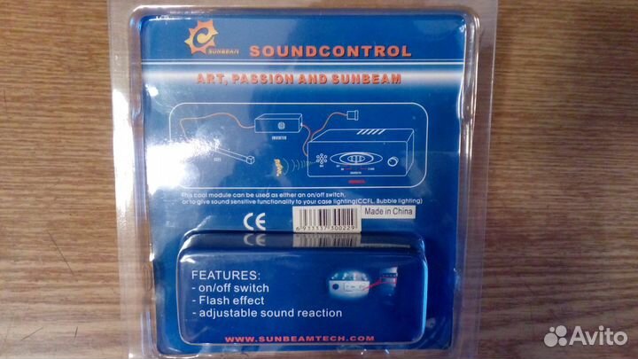 Звуковой модуль управления лампами на Пк, новый
