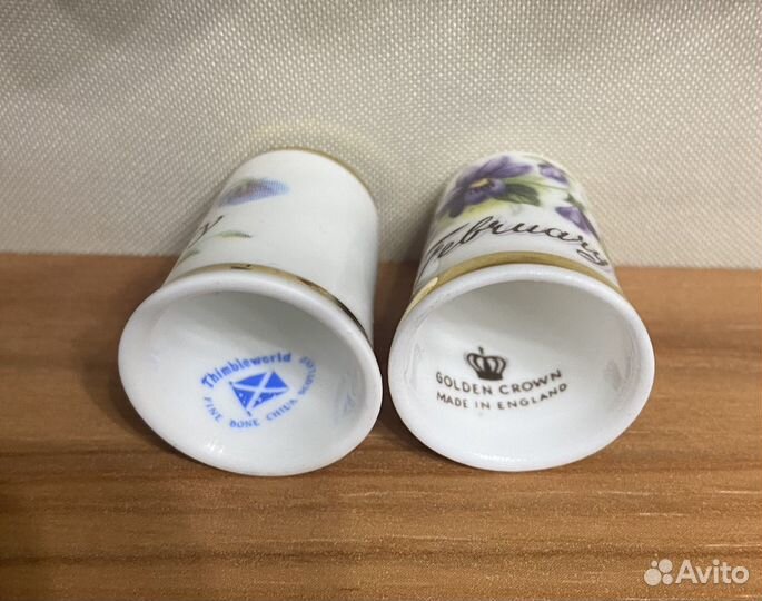 Наперстки коллекционные Февраль (цена за 2)