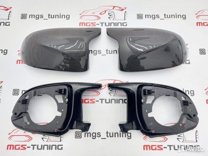 Корпуса зеркал M-Style на X7 G07 карбон