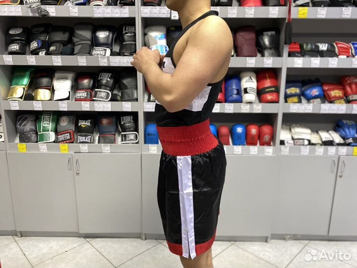 Боксерские шорты Green Hill Piper черно-красные