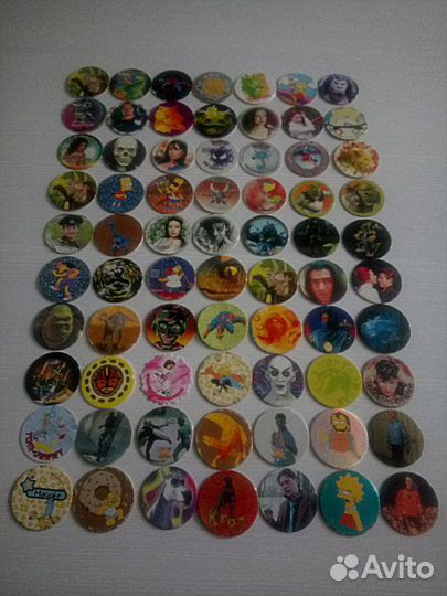 Кепсы,Фишки,Значки,Биты,Крышки (90-x 2000-x)