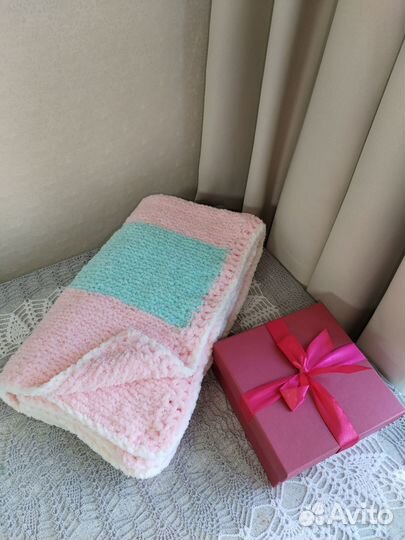 Детский плед вязаный