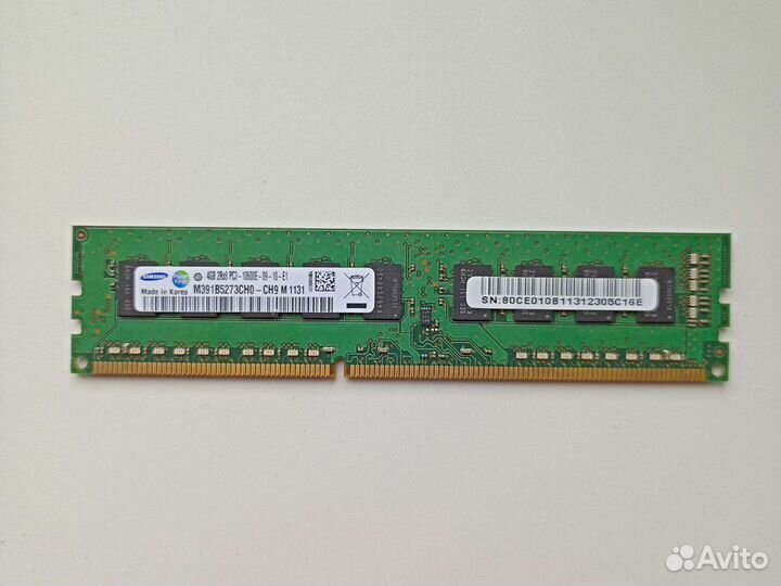 Память DDR3 ECC Unbuffered (не регистровая)