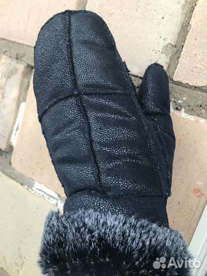 Варежки натуральный мех новые