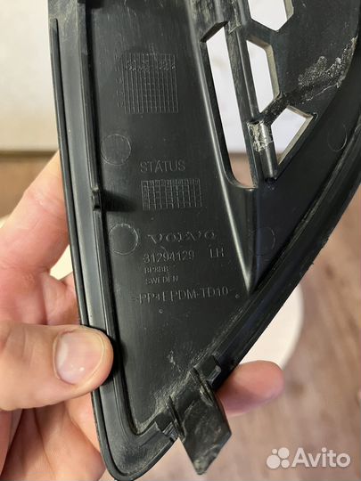 Накладки в бампер volvo s60