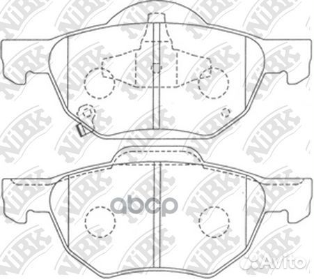 Колодки тормозные honda accord 2.0/2.2/2.4 03 п
