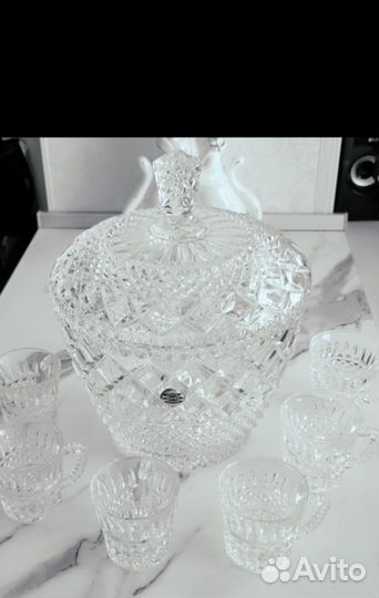 Крюшонница Богемия, хрусталь, 70-е гг