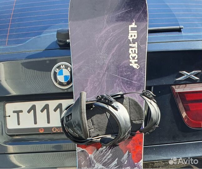 Сноуборд LibTech крепы Burton Custom и чехол