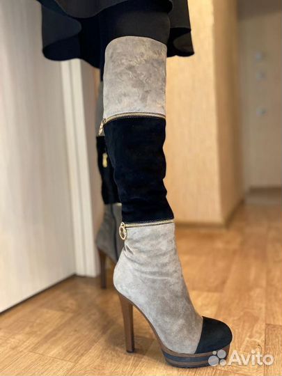 Сапоги зимние 37 замша