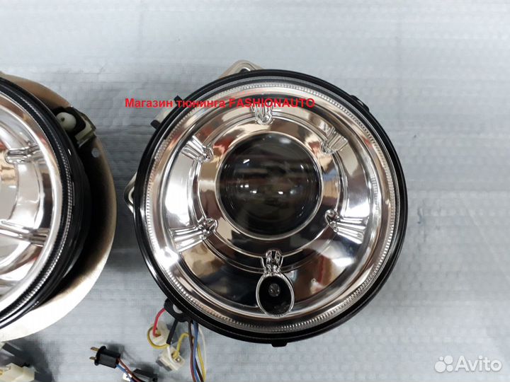 Хромированные фары mercedes g 463 мерседес w 463